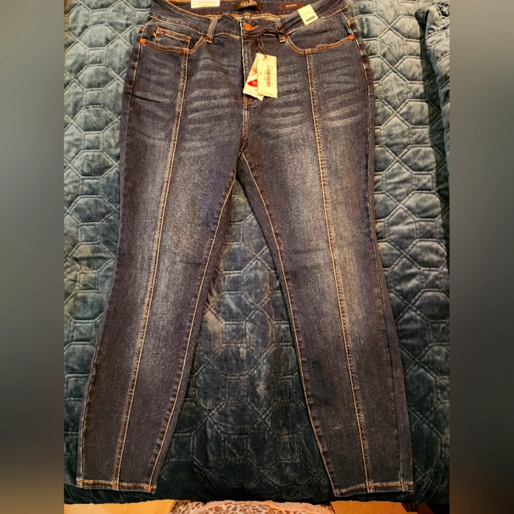 Judy Blue Mid-Seam Stitch Skinny Jeans